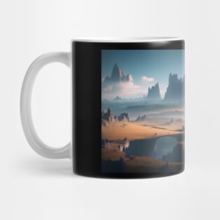 Natural landscape on another planet Mug